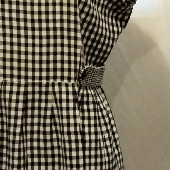 Black Gingham Dress - Picture 2 of 10